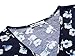 MSBASIC Floral Dress, Women Short Sleeve Aline Deep V Neck Casual Cocktail Midi Dress Small Floral-2