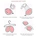 Feotvo Sticky Adhesive Bra 4 Pack, Backless Strapless Bra Silicone Sticky Push up Invisible Bra with Nipple Covers