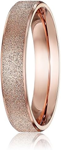 Fashion Jewelry Women's Titanium Rose Gold Wedding Engagement Band Ring