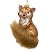 Wild Fox Blown Glass Christmas Ornament