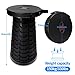 Vozada Portable Telescoping Stool Folding Camping Stool Seat for Fishing Hiking Traveling Outdoor Activities (Black)thumb 2
