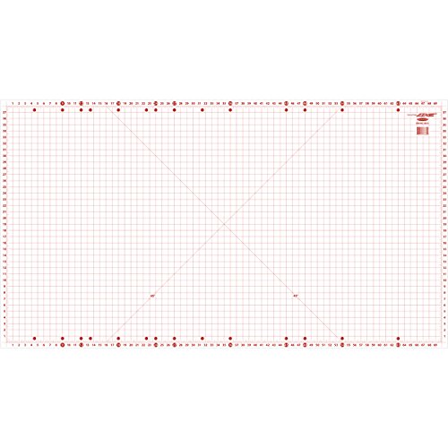 Sullivans Super, 72" Cutting mat, 40" x 72", White/Red - Thumbnail 2