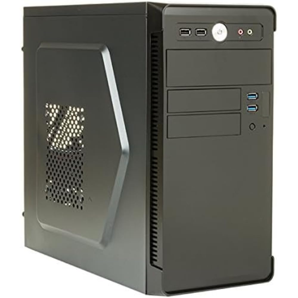 ITEK River Mini-Tower 500 W Black Computer Case – Box of Computer (Mini-Tower, PC, Micro-ATX, Black, 500 W, Top)