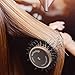 Khaleesi Round Hair Brush with 4 pcs Hair Clips, Boar Bristles, Nano Thermal Ceramic Coating & Ionic Tech for Hair Drying, Styling, Curling, Straightening, Hair Volume and Shine (2 Inches)