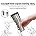 Smart Mug Car Bottle Warmer Heated Travel Mug Temperature Control Coffee Cup EAST MOUNT Electric Heating Car Coffee Warmer 12V Stainless Steel Tumbler Self Warming Milk Mugs LCD Display (Black,13OZ)CA