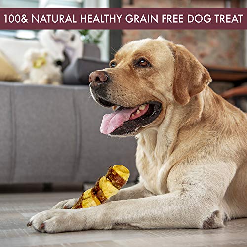 Wild Eats Water Buffalo Retriever 9 Inch Cheek Roll Dog Chews 3 Pack