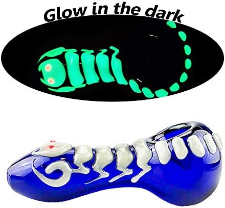 HUALIN Glass Product 4.2 inches Long Handmade Luminous Pipe
