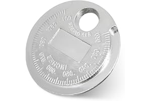 JUSTTOP Spark Plug Measuring Tool, Spark Plug Gap Gauge Tool Scaled from 0.020 to 0.100 Inch, Universal Zinc Alloy Measuring 