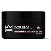 Hair Craft Co. Clay Pomade 2oz - Shine-Free Matte Finish - Medium Hold/Natural Look –Clay Base [Super Dense], Stylist Approved – Ideal for Textured, Thickened & Modern Styles – Unscented