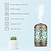 COOSA Essential Oil Diffuser - 250ml Ceramic Pentagram Aromatherapy Cool Mist Humidifier with 7 Color Changing Waterless Auto Shut-Off for Home,Office(Light Green) (Elephant)…