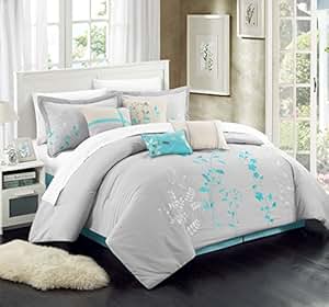 Amazon.com: Chic Home 8 Piece Bliss Garden Comforter Set