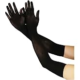 Seamless Sheer Stretchy Nylon Gloves Elbow Long Opera Party Velvet Cosplay Pantyhose for Hand Stockings