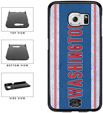 BleuReign(TM) Hockey Team Hashtag Washington #Washington Plastic Phone Case Back Cover For Samsung Galaxy S6