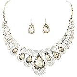 Luxury Jewelry,Han Shi Womens Fashion Bohemia Bib Chain Necklace Earrings Pendant Collars