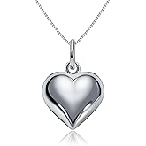 MOPOVO Sterling Silver Heart Necklace for Women 925 - Dainty Adjustable Choker, Cute Love Pendant, Trendy 2025 Layering Necklace, Romantic Gift for Her