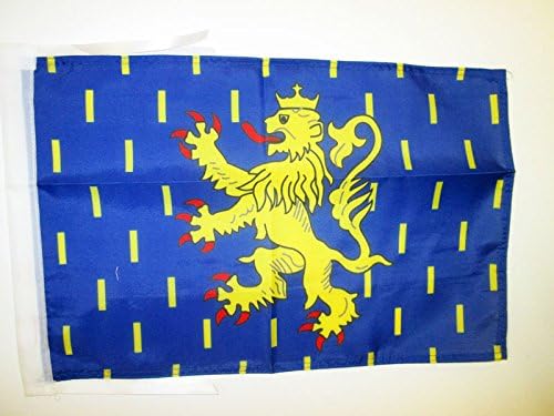 AZ FLAG, Franche-Comté Flag, 18'' x 12'', 100% Polyester French region of Franche-Comté Small Banner with Two Cords