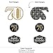 Big Dot of Happiness Adult 70th Birthday - Gold - Birthday Party Centerpiece Sticks - Table Toppers - Set of 15