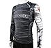 Rulercosplay Cosplay Shirt for Civil War Soldier Shirt Long Sleeves Sport Shirt (M) Gray