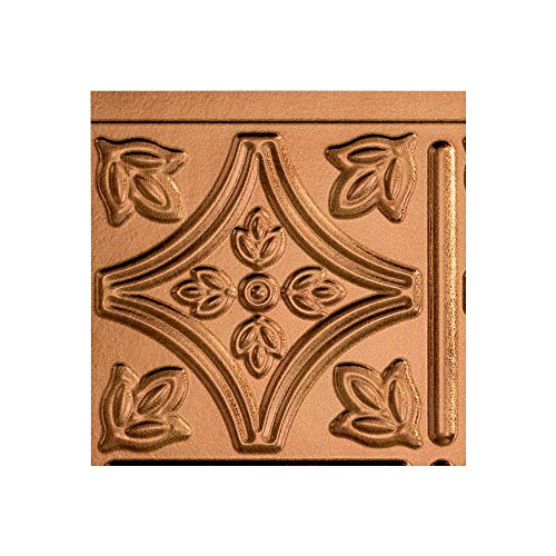 Fasade Easy Installation Traditional 1 Antique Bronze Backsplash Panel for Kitchen and Bathrooms (18" x 24" Panel)