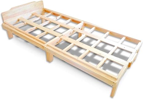 Amazon 布団干し機能付きすのこベッド シングルサイズ 用 国産ひのきの頑丈枠 高さのあるフレーム ベッドフレーム オンライン通販