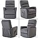 BONZY Contemporary Power Lift Chair Soft and Warm Fabric with Remote Control for Gentle Motor, Slate Gray