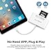 Lightning to USB Camera Reader, Lightning to SD/Micro SD Adapter Cable for iPad Mini Air Pro and iPhone X/8/8plus/7/7plus/6/6s/6plus/6s plus/5/5c/5s
