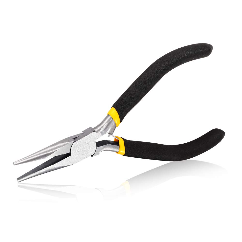 SPEEDWOX Long Nose Pliers 5 Inches Mini Fine Pliers for Hard to Reach Confined Areas Smooth Jaws for Grasping Small Objects Jewelry Making Repairing DIY Tools — image 1