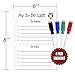 Magnetic Calendar 16”x12” Dry Erase Calendar for Refrigerator, Home & Office – Perfect Set Includes Calendar for Fridge, Magnetic to-Do List, 4 Colored Markers, Magnetic Whiteboard Eraser