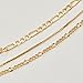 Gold Layered Cross Necklace for Women, 14K Gold Plated Faith Charm Mother's Day Dainty Figaro Chain Choker Gold Coin Necklace