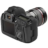 Foluu Newest 5D Mark IV Case Silicone Rubber Protective shockproof dust/dirt Proof Anti-Slip Sweat proof Soft Case Cover Shell for Canon EOS EOS 5D Mark IV 5D4 (Black)