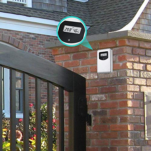 TOOGOO Upgraded Weather Station, Wireless Digital Indoor Outdoor Thermometer Hygrometer, Remote Sensor, Home Weather Forecaster Station, Humidity, Clock, Alarm Clock - Thumbnail 4