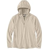 Carhartt Women's 106456 Women's Force Relaxed Fit Half-Zip Hooded T-Shirt