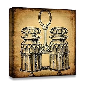 Canvas Wall Art Antique Sail and Historical Theme Painting Artwork for Home Prints Framed - 12x12 inches