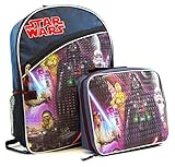 Star Wars Classic Characters Kids School Backpack with Insulated Lunch Bag