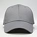 Plain Pro Cool Mesh Low Profile Structured Adjustable Baseball Cap (Gray)