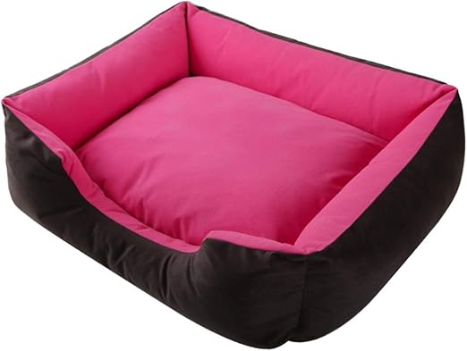 pink orthopedic dog bed