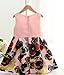 Kidscool Little Girls Sleeveless Cute Floral Printed Casual Dresses,Yellow,4-5 Years