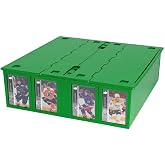 BCW Collectible Card Bin &ndash; Green | Holds 3200 Cards | Includes 4 Dividers | Storage for Pok&eacute;mon, MTG &amp; Sports Cards