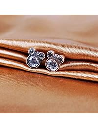 Twenty Plus - Pendientes de tuerca con circonita cúbica para mujer, regalo de cumpleaños