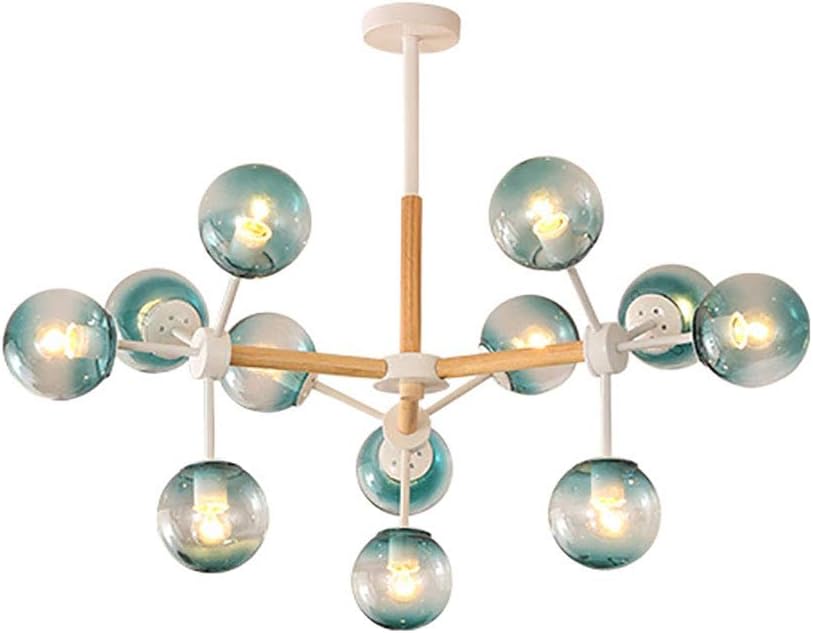 Amazon.com: Moderno Metal Madera Sputnik Lámparas De Araña Iluminación