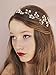 Venusvi Wedding Headbands for Bride - Bridal Headpiece with Bead - Hair Accessories