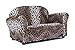 Keet Roundy Faux Fur Children's Sofa, Leopard