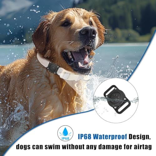 NozlaID GPS Dog Tracker (Android & iOS), Mini Cat Dog Tracker No Monthly Fees, Smart Pet Activity Tracker, Dog Cat Collar Waterproof Holder with Tracking Device (1 Pack)