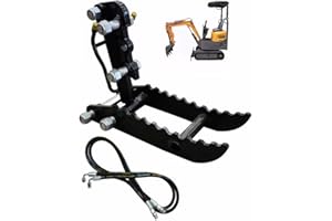 GZWSGHH Universal Hydraulic Thumb Clip for Mini 0.8 to 1.5 Tons Excavators Digger Attachment, Multifunctional Excavator Bucket Auxiliary Clamp Connection Span: 90mm/3.45inch/Hydraulic Thumb Clamp
