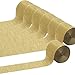 Coceca 6 Rolls 492ft Gold Crepe Paper Streamers for Birthday Party Wedding Festival Party Decorations