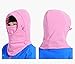HZTG Children's Winter Windproof Cap Outdoor Sports Mask Warm Face Cover Adjustable Ski Balaclava Hat (Light Pink)