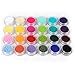 Coscelia 24 Colour Velvet Flocking Powder Velvet Manicure Nail Art Polish Set (#15)