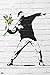 Pyramid America Banksy Flower Bomber Throwing Flowers Graffiti Art Cool Wall Decor Art Print Poster 24x36