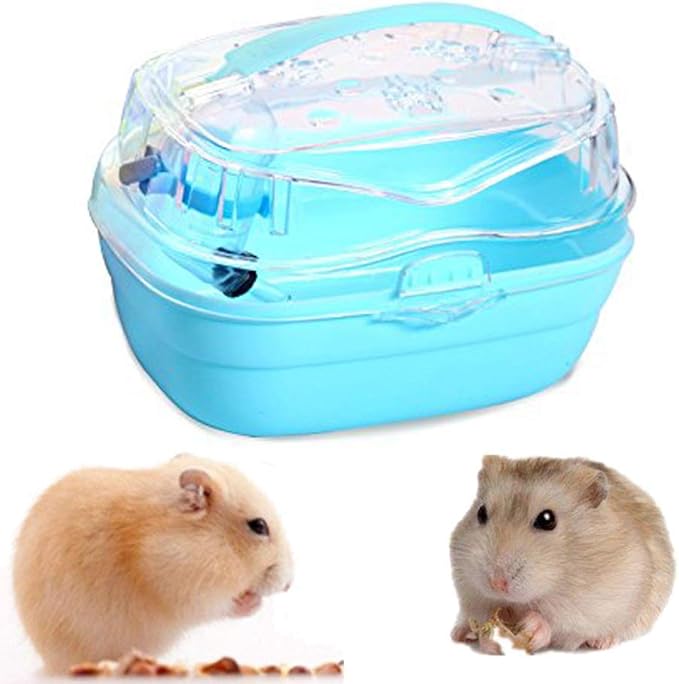 Amazon Gifty ハムスター ケージ 給水ボトル付き ハリネズミ アクリルケージ モルモット 小動物 おでかけ キャリー Gifty 飼育ケージ 通販