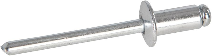 Fixman 567399 Open-End Dome Head Blind Rivets 4.8 x 10mm / 3.5-5.5mm Grip Range Pack of 250, Silver - Image 4